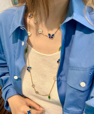 Van Cleef & Arpels Botanical Butterfly Harmony Necklace