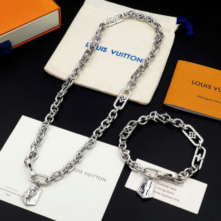 Louis Vuitton Monogram Link Chain Necklace
