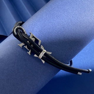 Louis Vuitton Monogram Butterfly Leather Wrap Bracelet