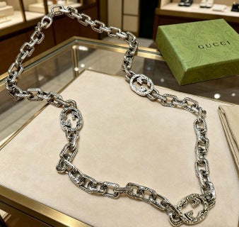 Gucci Interlocking G Medallion Link Chain Necklace