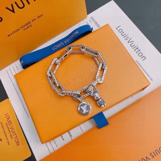 Louis Vuitton Monogram Charm Bead Link Bracelet