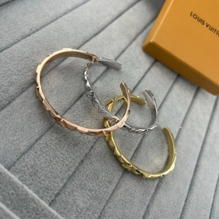Louis Vuitton Diamond Facet Open Cuff Bracelet