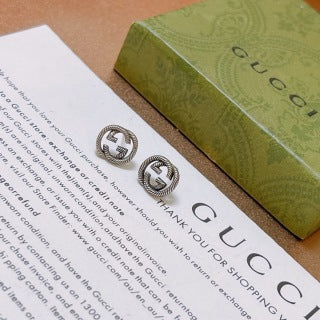 Gucci Interlocking G Mini Round Stud Earrings