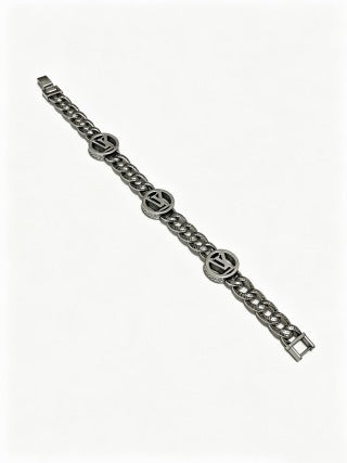 Louis Vuitton Monogram Medallion Chain Bracelet